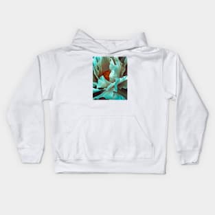 White Peony Petals Kids Hoodie